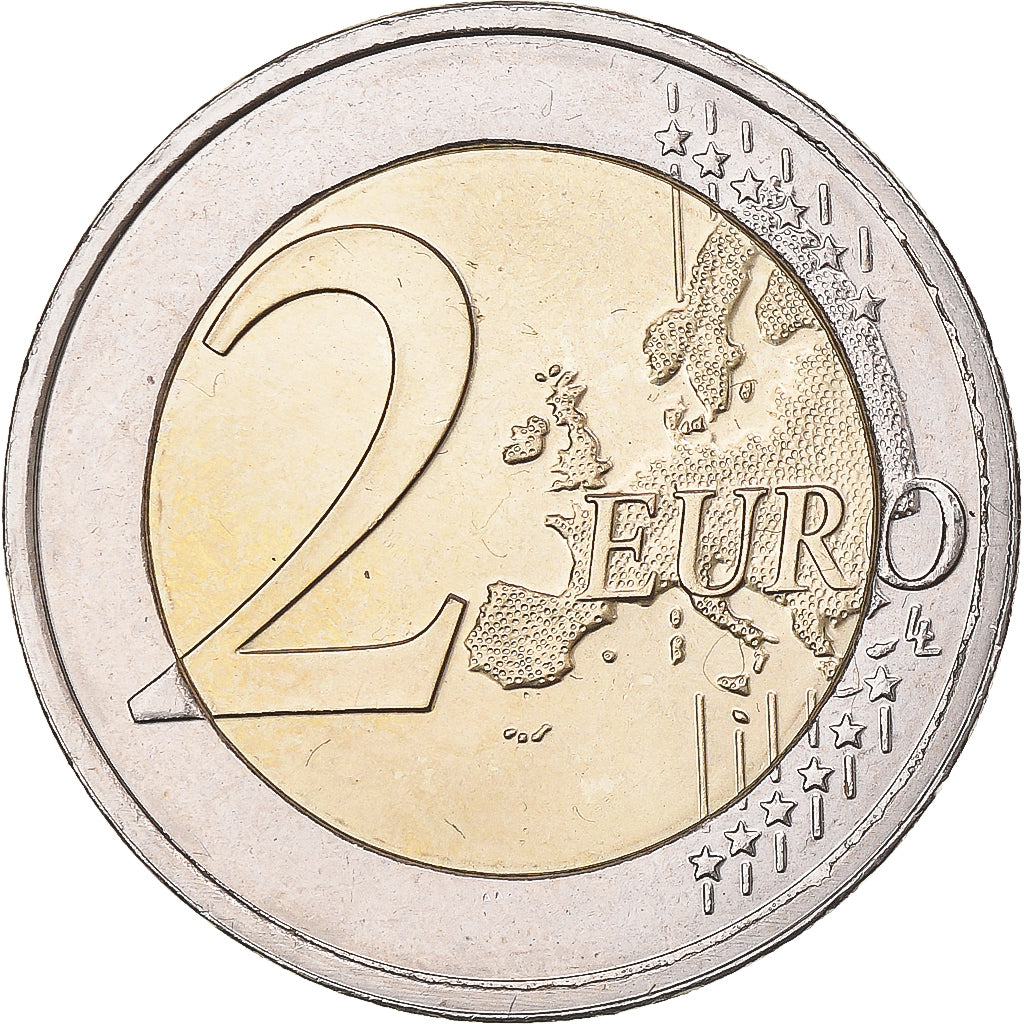 Luxembursko,
2 eurá,
10. Jahrestag der Europäischen Währungsunion