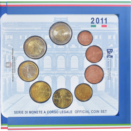 taliančina,
 
 Setze 1 ct. - 2 eurá,
 
 2011