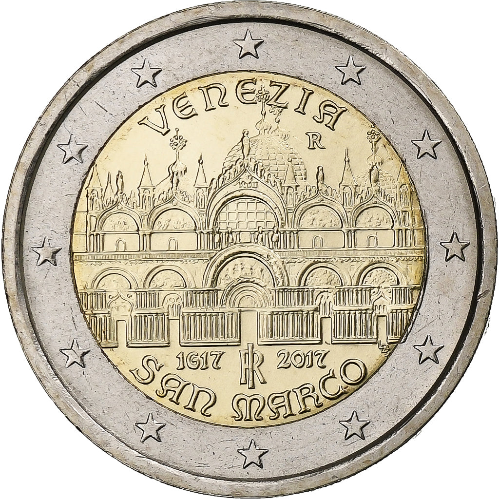 taliančina,
 
 2 eurá,
 
 Markusdom