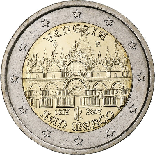 taliančina,
 
 2 eurá,
 
 Markusdom