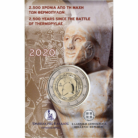 Grécko, 
  
  2 eurá, 
  
  Schlacht pri Termopylách
