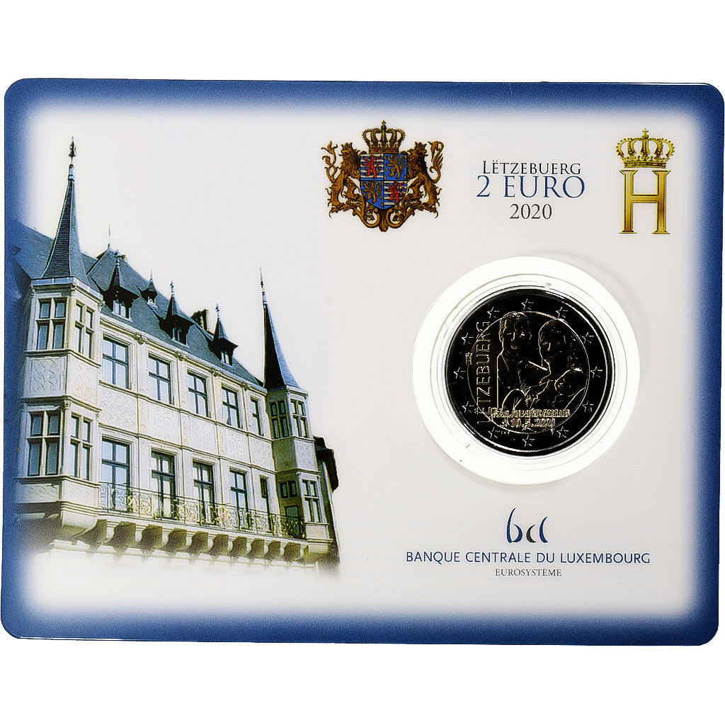 Luxembursko, 
  
  2 eurá, 
  
  Narodenie princa Karola