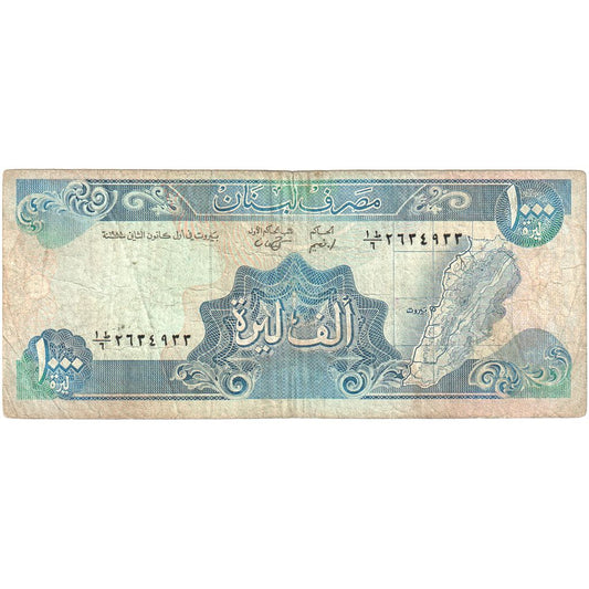 Libanon,
 
 1000 libier,
 
 VF (20-25)