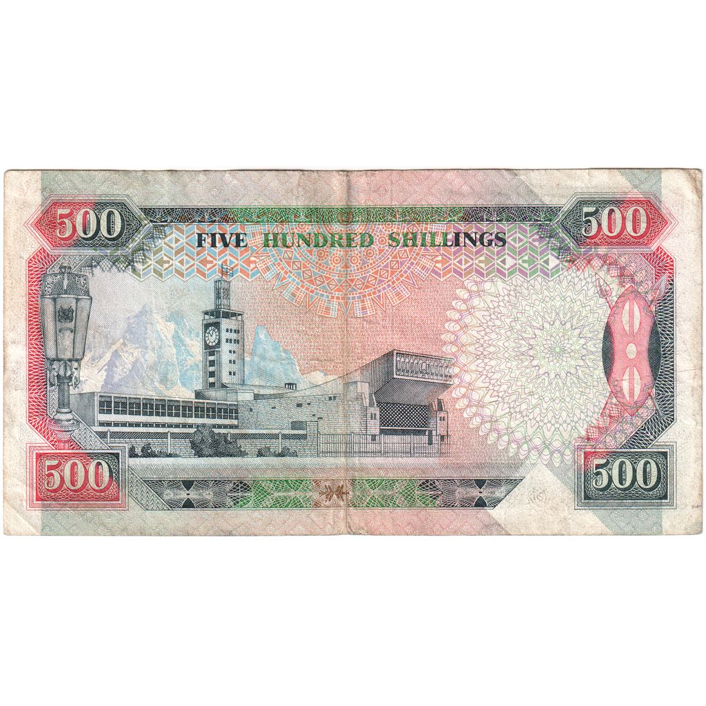 bankovka,
 
 Keňa,
 
 500 šilingov