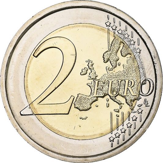 taliančina, 
  
  2 eurá, 
  
  60. Jahrestag des Ministries de la santé