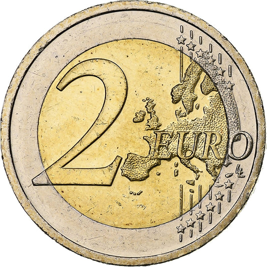 Írsko – republika, 
  
  2 eurá, 
  
  Einführung v eurách