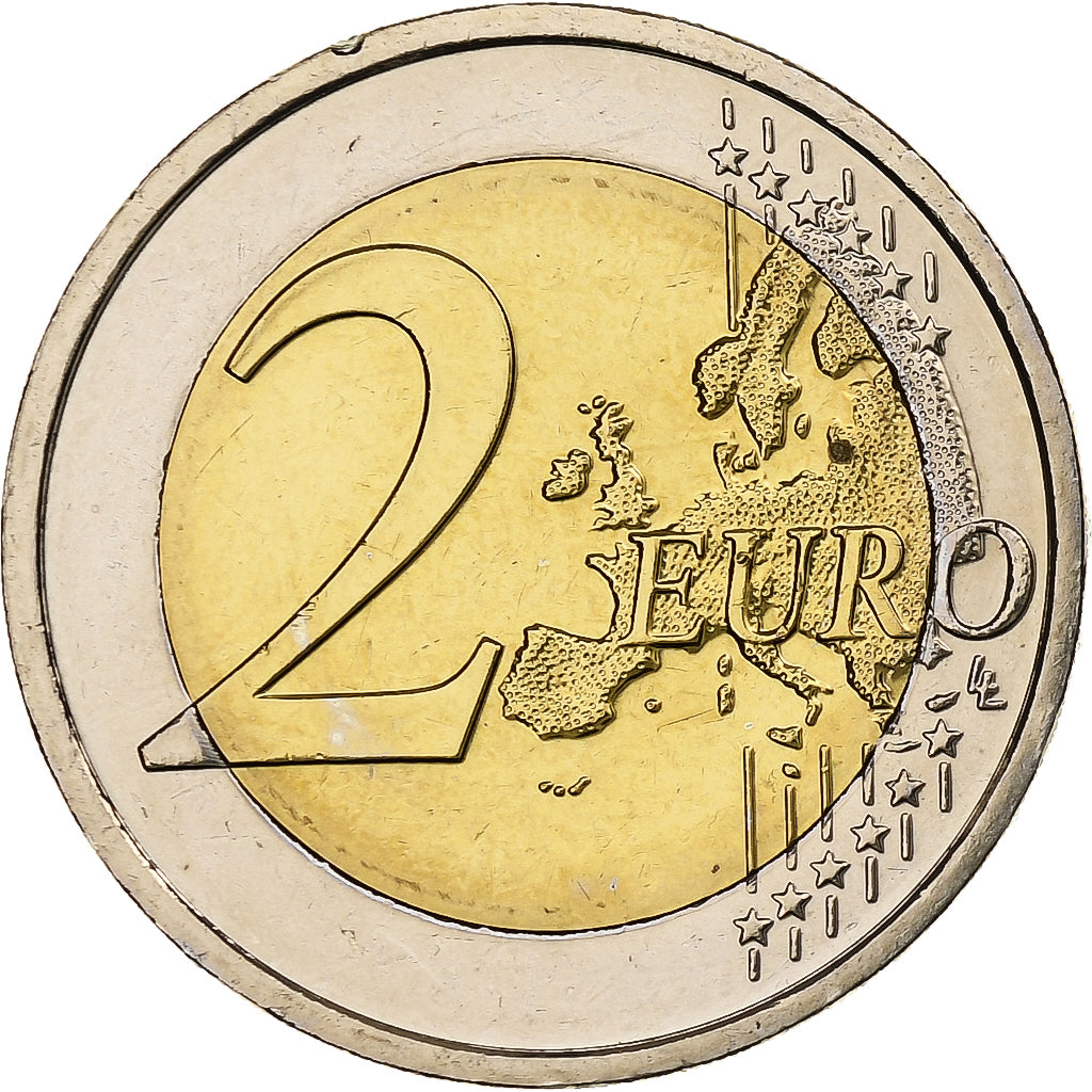 Írsko, 
  
  2 eurá, 
  
  30 rokov pred Drapeau de l'UE