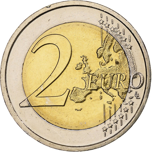 Írsko, 
  
  2 eurá, 
  
  30 rokov pred Drapeau de l'UE