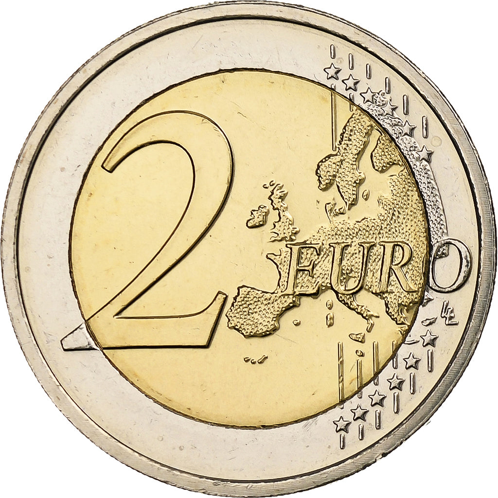 Luxembursko,
2 eurá,
30 rokov pred Drapeau de l'UE