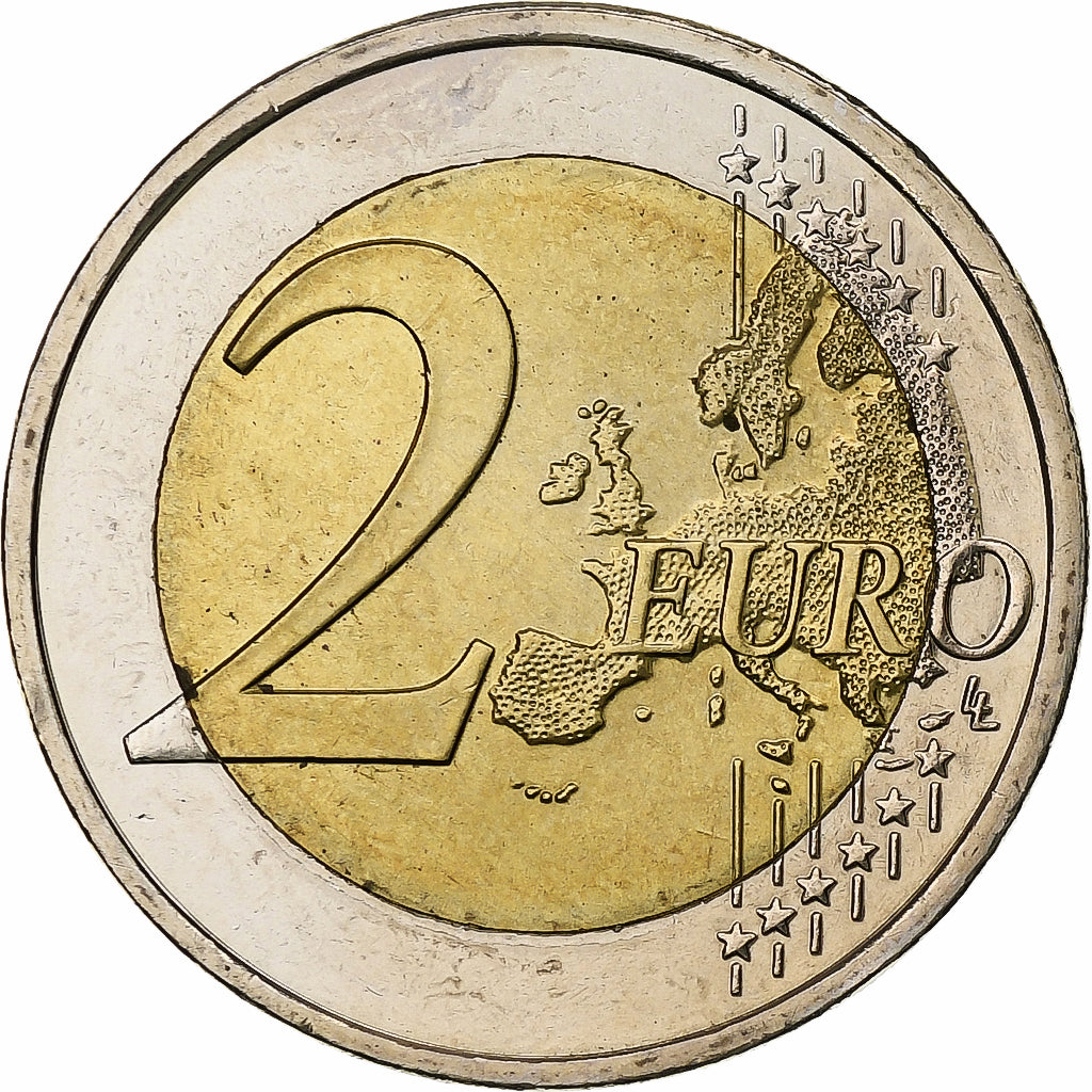 Grécko,
 
 2 eurá,
 
 Hospodárska a menová únia