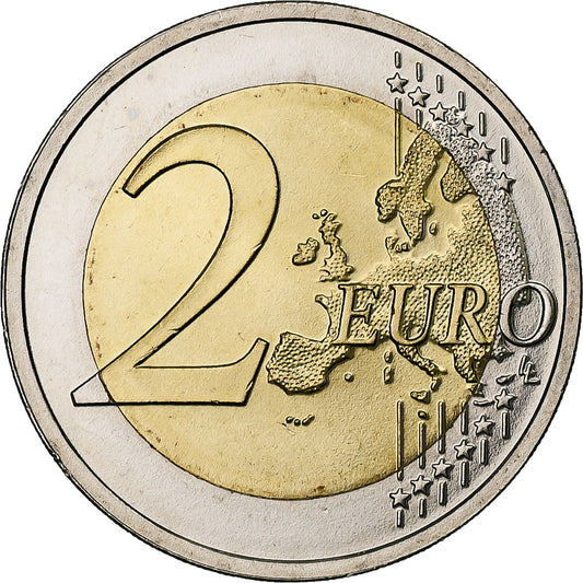Lotyšsko, 
  
  2 eurá, 
  
  Unabhängige baltische Staaten