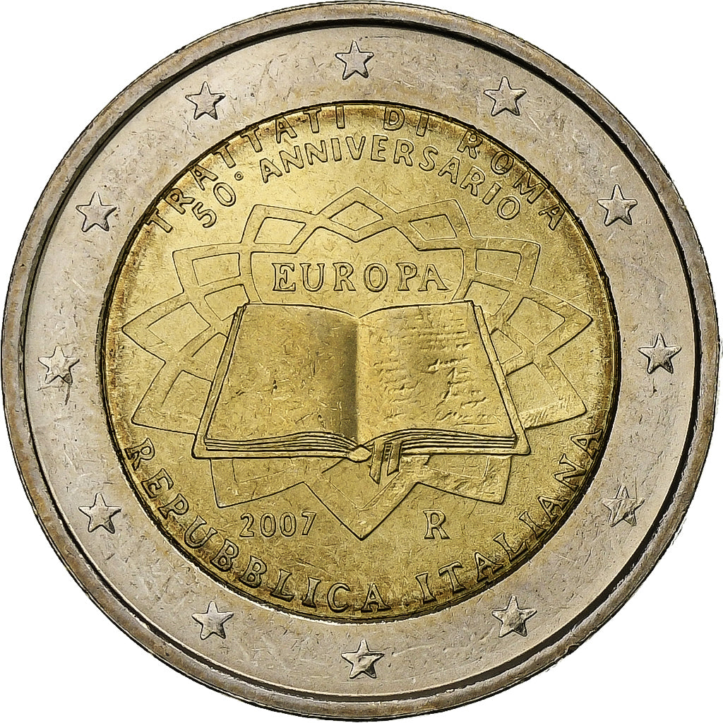 taliančina,
 
 2 eurá,
 
 Rímska zmluva