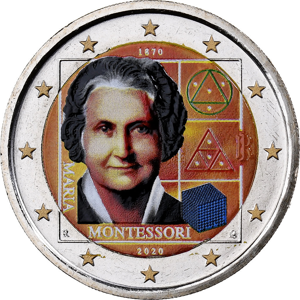 taliančina,
 
 2 eurá,
 
 Montessori