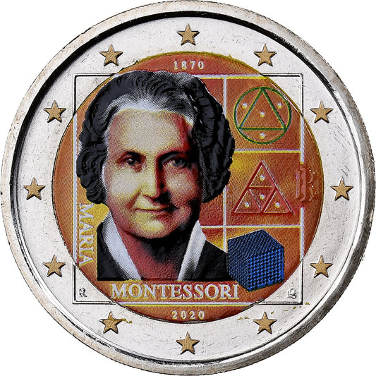 taliančina,
 
 2 eurá,
 
 Montessori