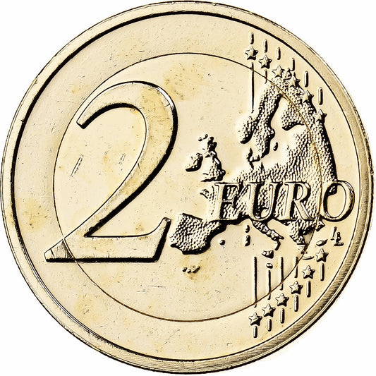 Lotyšsko, 
  
  2 eurá, 
  
  Fantasieprägung .Dorée