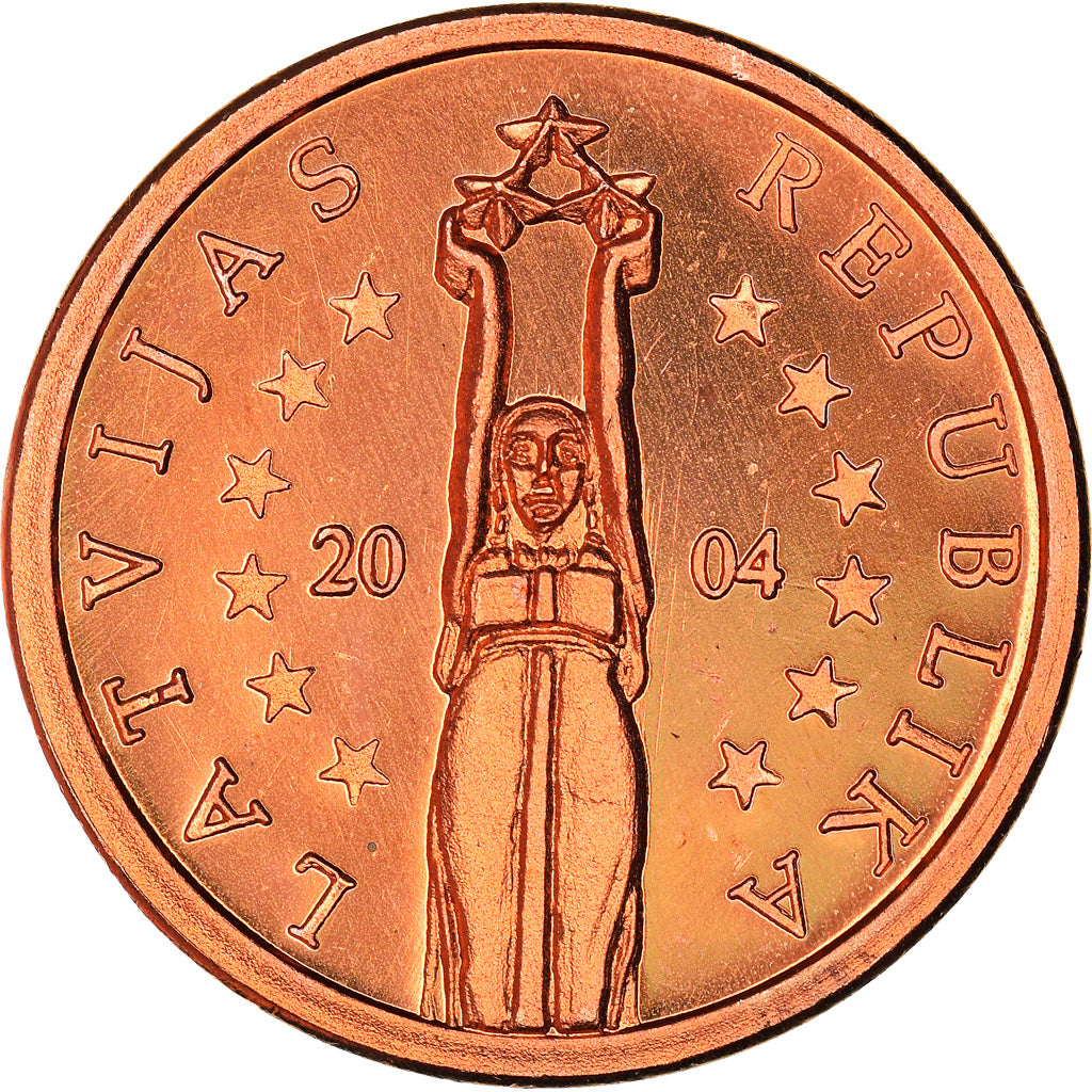 Lotyšsko, 
  
  2 euro centy, 
  
  Správa