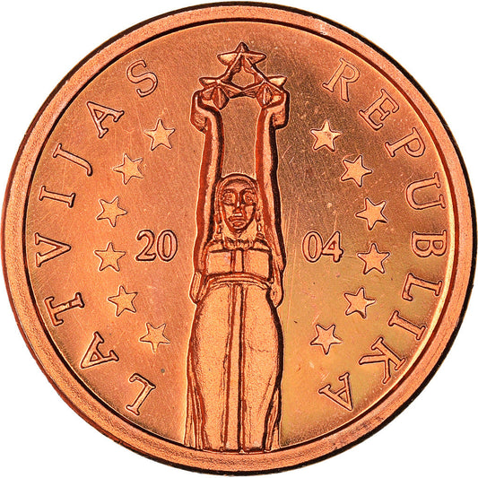 Lotyšsko, 
  
  2 euro centy, 
  
  Správa