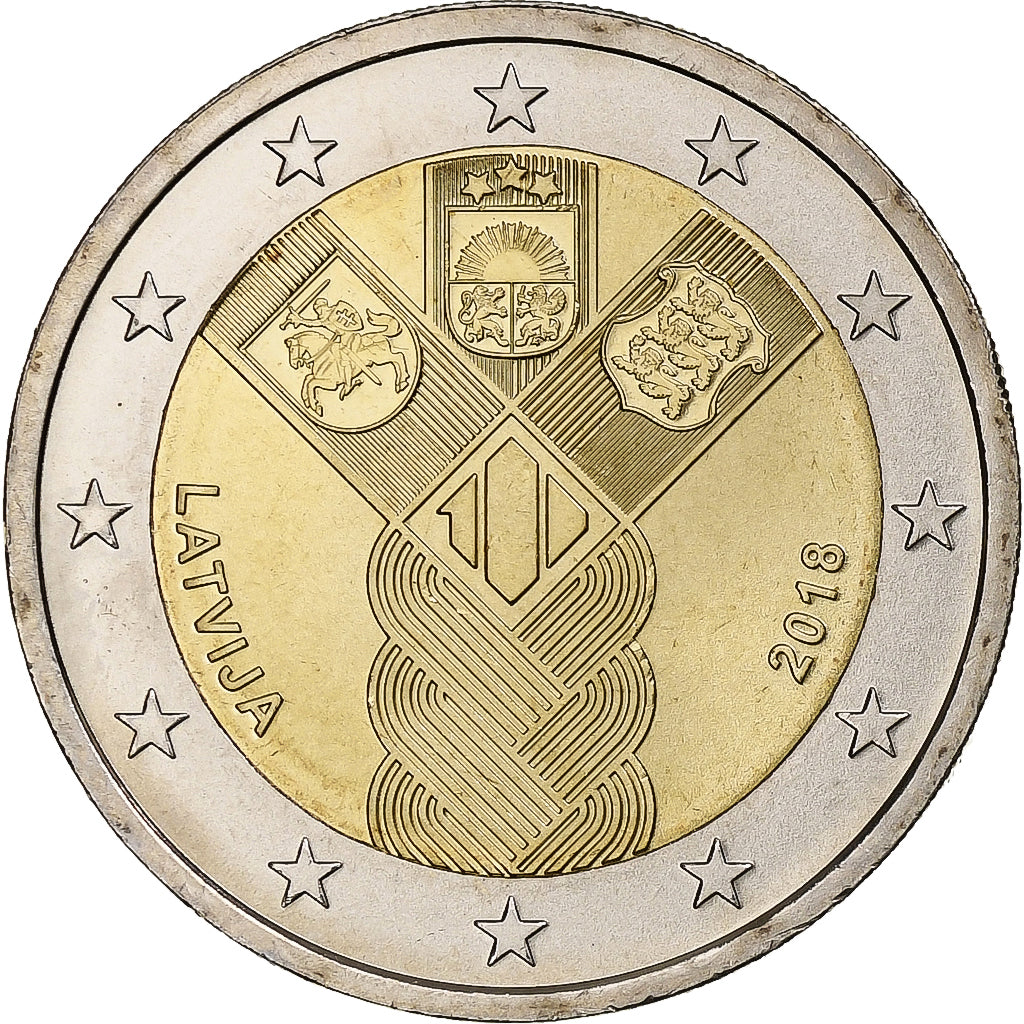 Lotyšsko, 
  
  2 eurá, 
  
  Alternatívne 100 Jahre