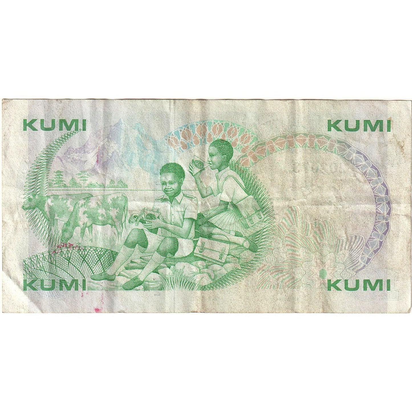 Keňa,
 
 10 šilingov,
 
 1987