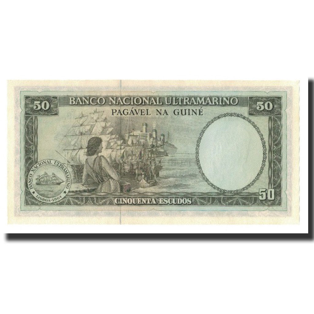 bankovka,
portugalská guinea,
50 escudo