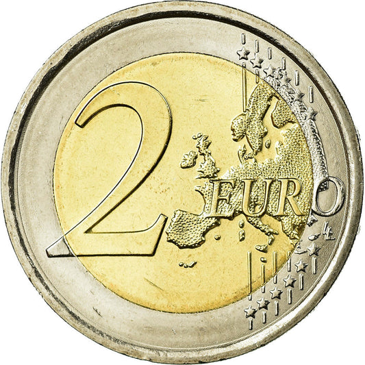 taliančina, 
  
  2 eurá, 
  
  450. Jahrestag von GALILEO GALILEI