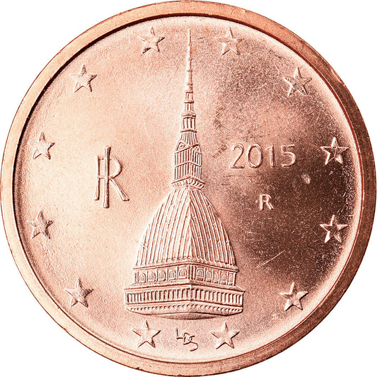 taliančina,
 
 2 euro centy,
 
 2015