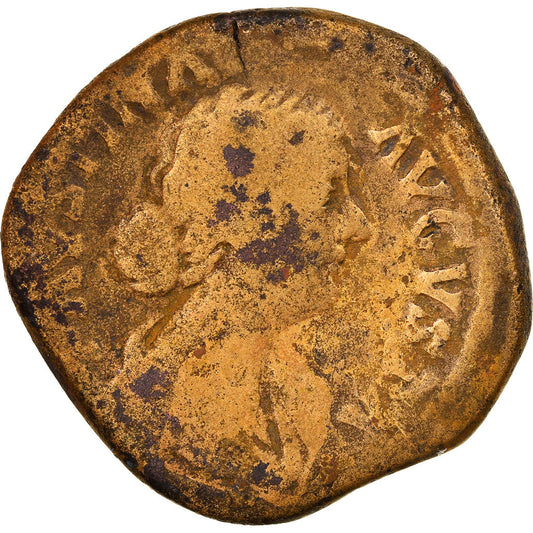 minca,
 
 Faustína II.
 
 Sestertius