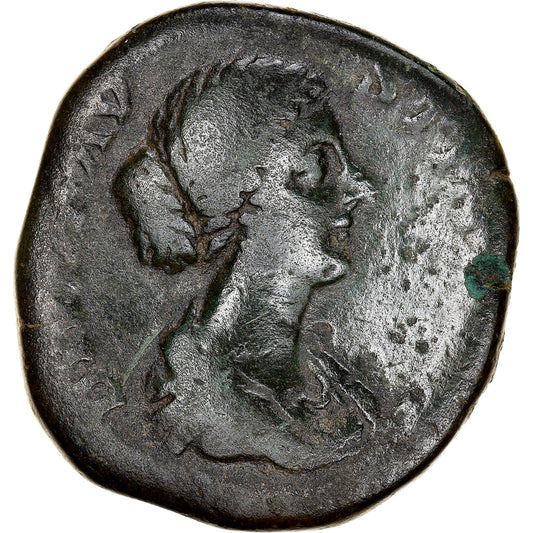 minca,
 
 Diva Faustína II.
 
 Sestertius