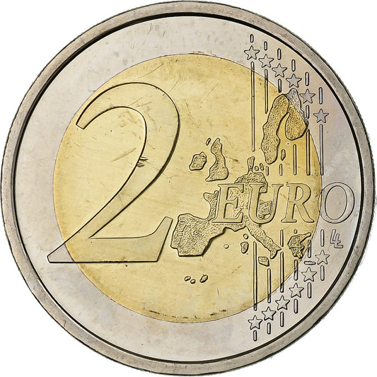 Luxembursko, 
  
  2 eurá, 
  
  25. Geburtstag von Guillaume