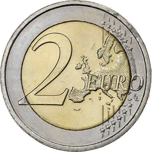 Luxembursko, 
  
  2 eurá, 
  
  30 Jahre Flagge der European Union