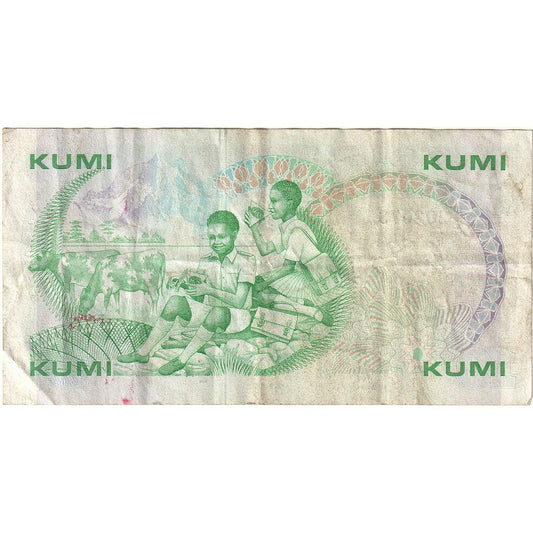 Keňa,
 
 10 šilingov,
 
 1987