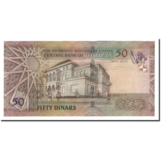 bankovka,
 
 Jordánsko,
 
 50 dinárov