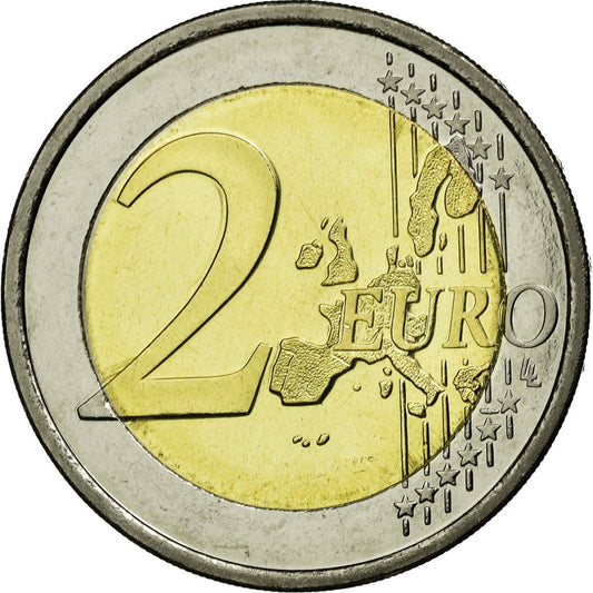 Luxembursko, 
  
  2 eurá, 
  
  50. des Großherzogs Henri