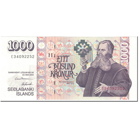 bankovka,
 
 Island,
 
 1000 korún