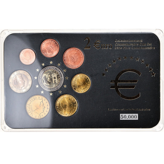 Luxembursko, 
  
  1 cent za 2 eurá, 
  
  2004