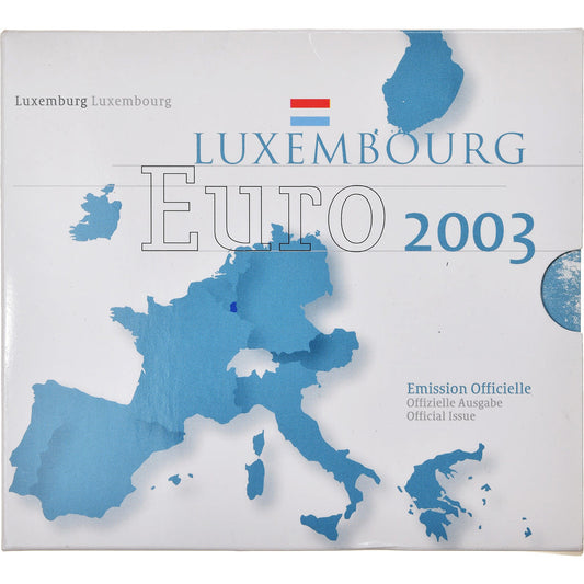 Luxembursko, 
  
  1 cent za 2 eurá, 
  
  2003