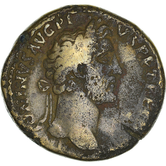 Antoninus Pius 
  
  sestertius, 
  
  145-161